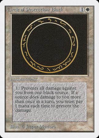 Circle of Protection: Black [Unlimited Edition] | Dumpster Cat Games
