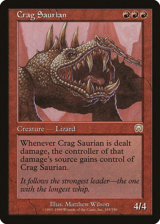 Crag Saurian [Mercadian Masques] | Dumpster Cat Games