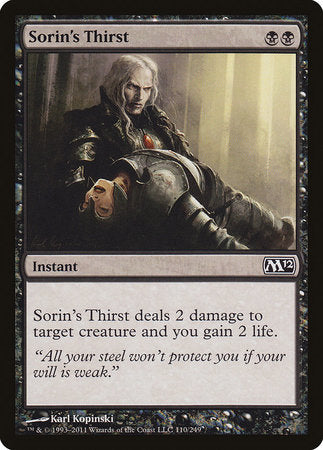 Sorin's Thirst [Magic 2012] | Dumpster Cat Games