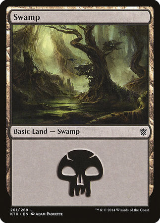 Swamp (261) [Khans of Tarkir] | Dumpster Cat Games