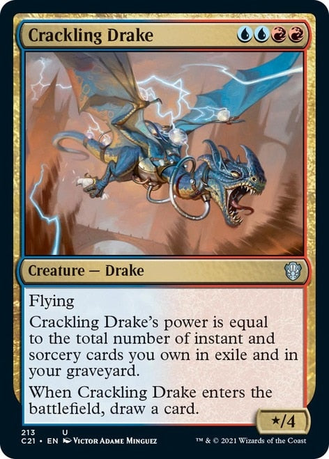 Crackling Drake [Commander 2021] | Dumpster Cat Games