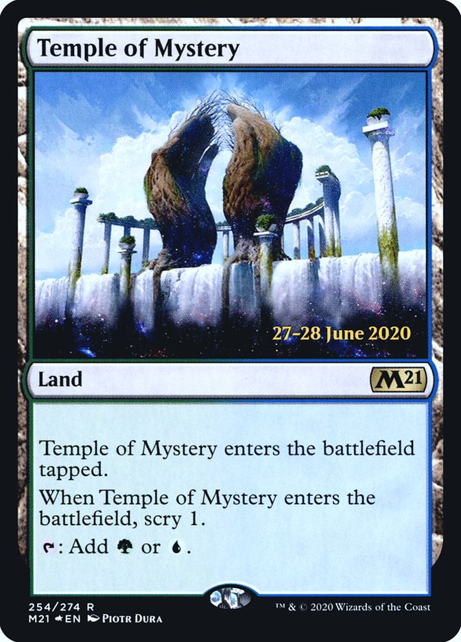 Temple of Mystery  [Core Set 2021 Prerelease Promos] | Dumpster Cat Games