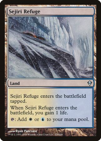 Sejiri Refuge [Zendikar] | Dumpster Cat Games
