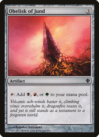 Obelisk of Jund [Commander 2013] | Dumpster Cat Games