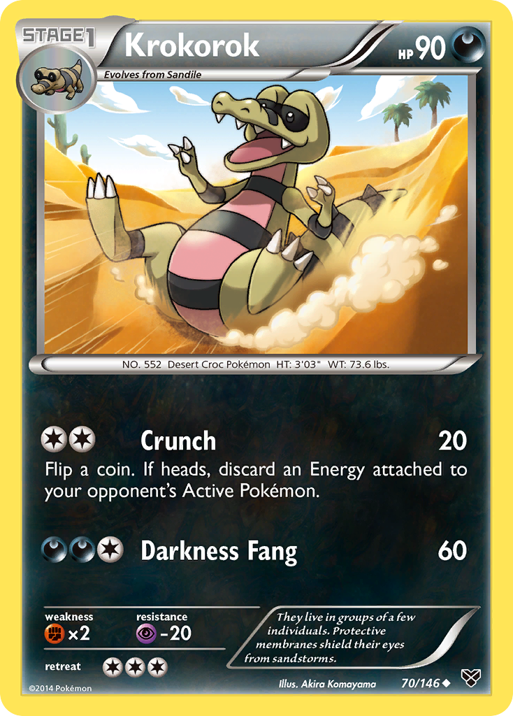 Krokorok (70/146) [XY: Base Set] | Dumpster Cat Games