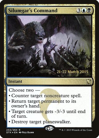 Silumgar's Command [Dragons of Tarkir Promos] | Dumpster Cat Games