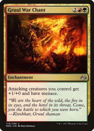 Gruul War Chant [Modern Masters 2017] | Dumpster Cat Games