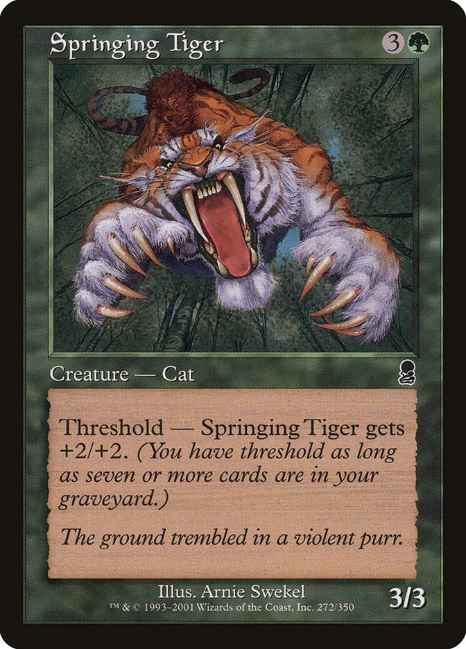 Springing Tiger [Odyssey] | Dumpster Cat Games
