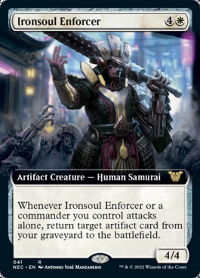 Ironsoul Enforcer (Extended) [Kamigawa: Neon Dynasty Commander] | Dumpster Cat Games