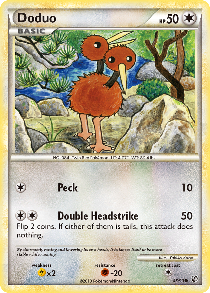 Doduo (45/90) [HeartGold & SoulSilver: Undaunted] | Dumpster Cat Games