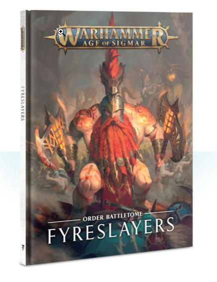 Battletome: Fyreslayers (Hardback) | Dumpster Cat Games