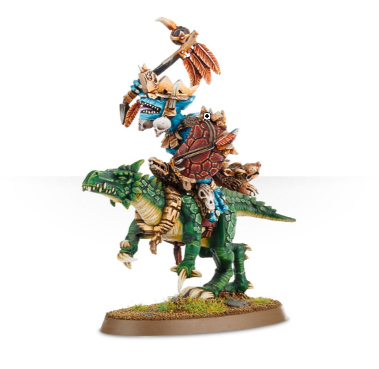 Saurus Scar Veteran On Cold One | Dumpster Cat Games