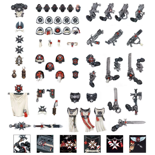 Black Templars Chapter Upgrade | Dumpster Cat Games