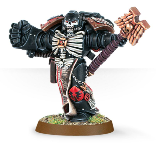 Chaplain with Crozius & Power Fist | Dumpster Cat Games