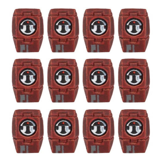 Farsight Enclave Fire Warriors Shoulder Pads | Dumpster Cat Games