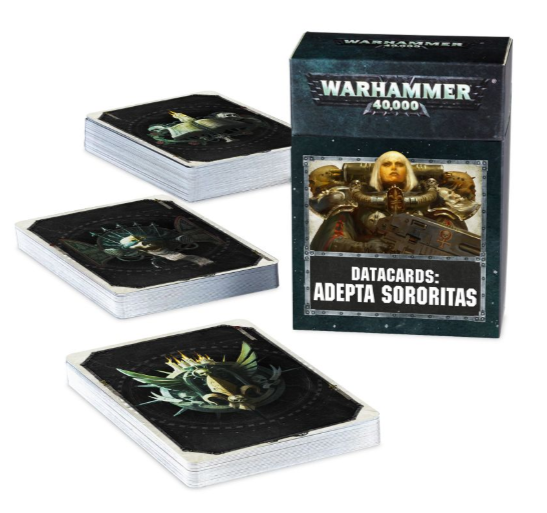 Datacards: Adepta Sororitas | Dumpster Cat Games