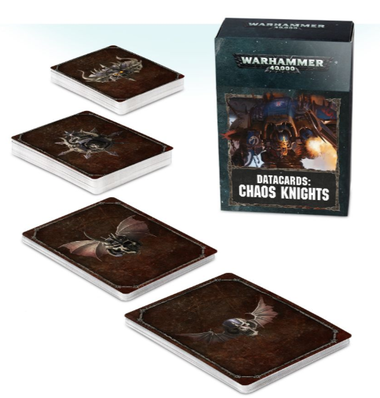 Datacards: Chaos Knights | Dumpster Cat Games