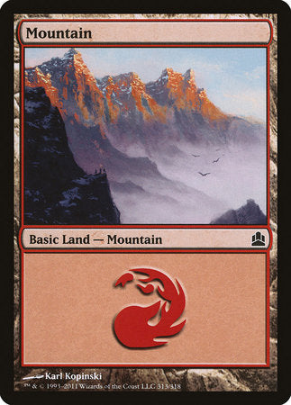 Mountain (313) [Commander 2011] | Dumpster Cat Games