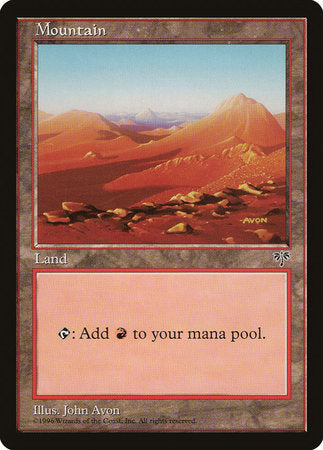 Mountain (Orange) [Mirage] | Dumpster Cat Games
