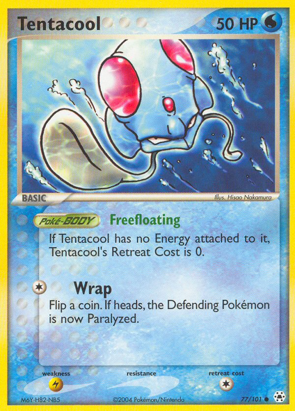 Tentacool (77/101) [EX: Hidden Legends] | Dumpster Cat Games