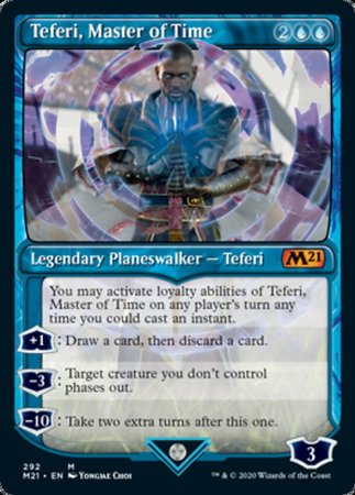 Teferi, Master of Time (Showcase) (292) [Core Set 2021] | Dumpster Cat Games