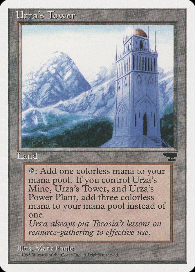 Urza's Tower (Mountains) [Chronicles] | Dumpster Cat Games
