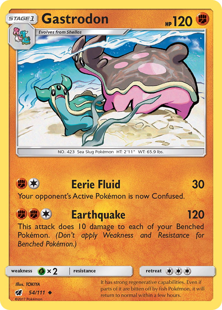 Gastrodon (54/111) [Sun & Moon: Crimson Invasion] | Dumpster Cat Games