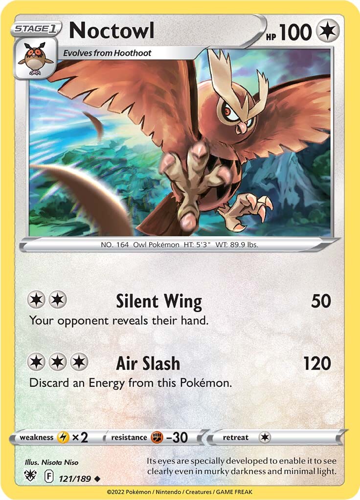 Noctowl (121/189) [Sword & Shield: Astral Radiance] | Dumpster Cat Games