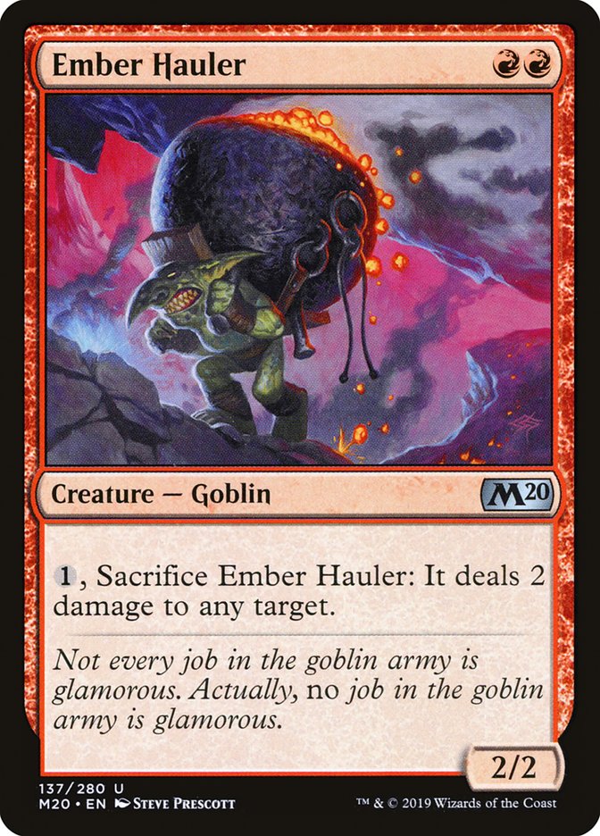 Ember Hauler [Core Set 2020] | Dumpster Cat Games