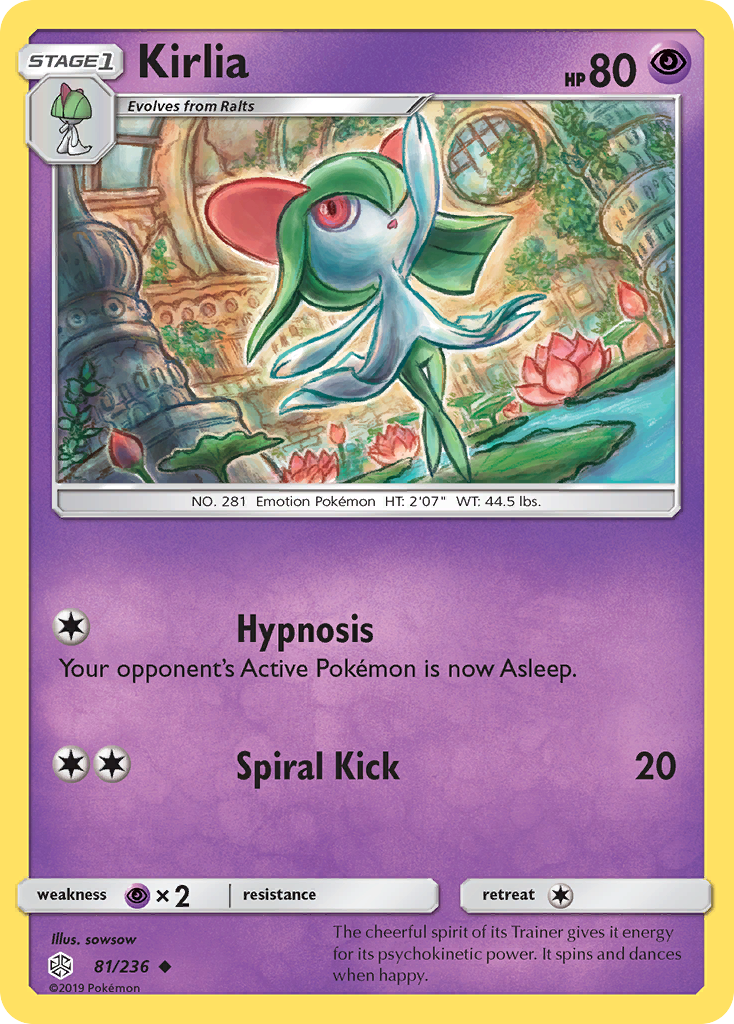 Kirlia (81/236) [Sun & Moon: Cosmic Eclipse] | Dumpster Cat Games