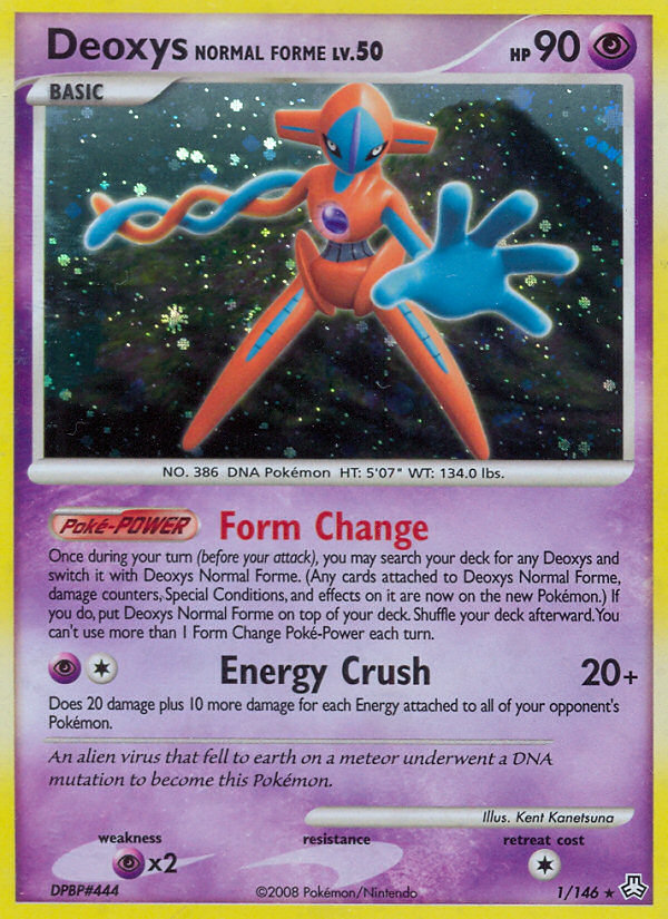 Deoxys Normal Forme (1/146) [Diamond & Pearl: Legends Awakened] | Dumpster Cat Games