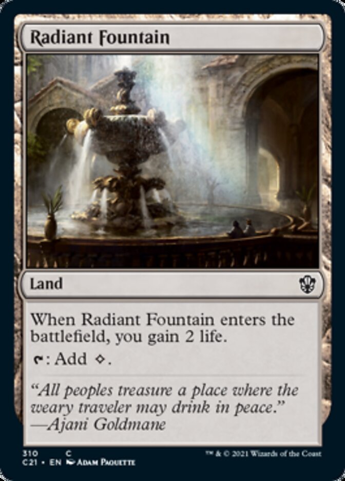 Radiant Fountain [Commander 2021] | Dumpster Cat Games