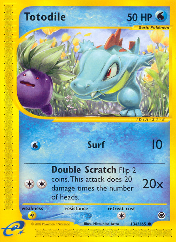 Totodile (134/165) [Expedition: Base Set] | Dumpster Cat Games