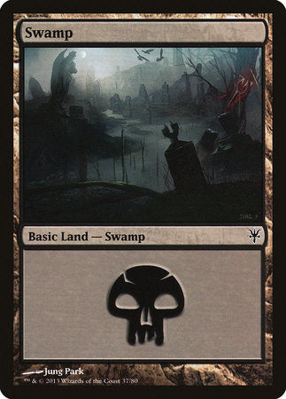 Swamp (37) [Duel Decks: Sorin vs. Tibalt] | Dumpster Cat Games