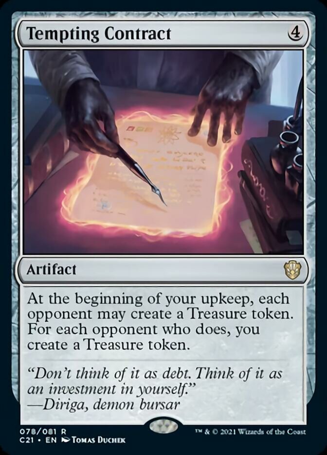 Tempting Contract [Commander 2021] | Dumpster Cat Games