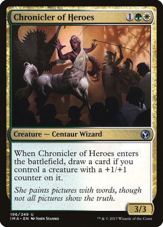 Chronicler of Heroes [Iconic Masters] | Dumpster Cat Games