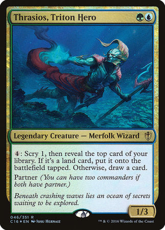 Thrasios, Triton Hero [Commander 2016] | Dumpster Cat Games