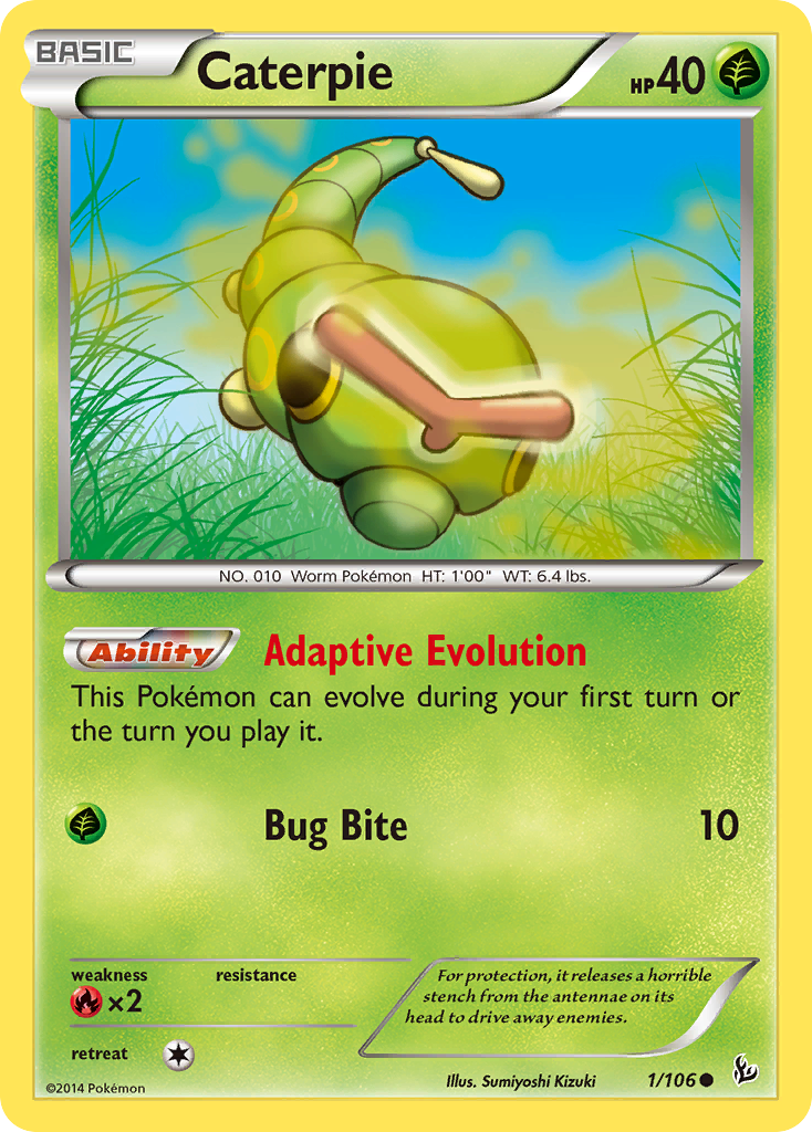 Caterpie (1/106) [XY: Flashfire] | Dumpster Cat Games