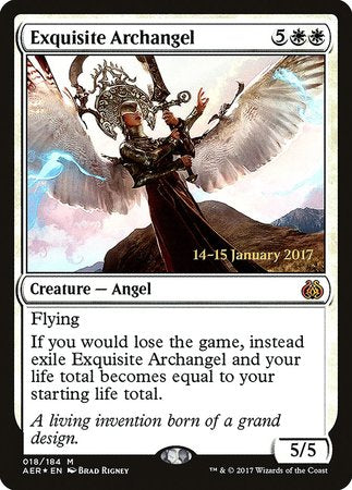 Exquisite Archangel [Aether Revolt Promos] | Dumpster Cat Games