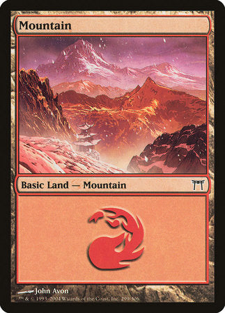 Mountain (299) [Champions of Kamigawa] | Dumpster Cat Games
