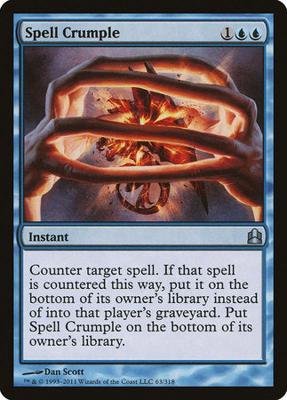 Spell Crumple [Commander 2011] | Dumpster Cat Games