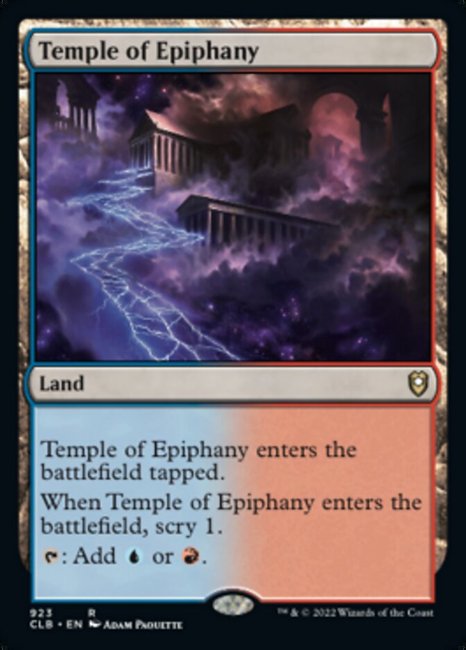 Temple of Epiphany [Commander Legends: Battle for Baldur's Gate] | Dumpster Cat Games