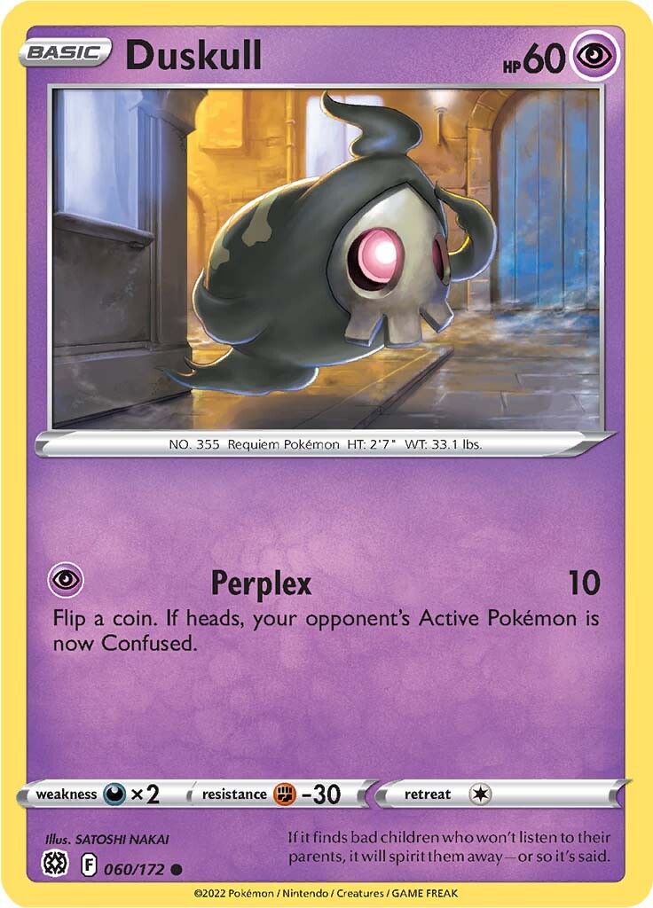 Duskull (060/172) [Sword & Shield: Brilliant Stars] | Dumpster Cat Games