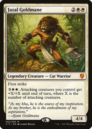 Jazal Goldmane [Commander 2017] | Dumpster Cat Games