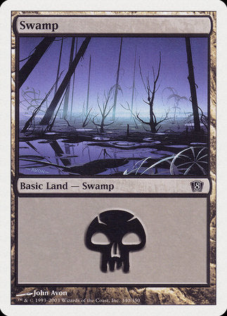 Swamp (340) [Eighth Edition] | Dumpster Cat Games
