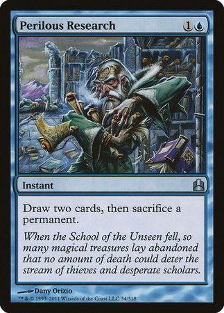 Perilous Research [Commander 2011] | Dumpster Cat Games