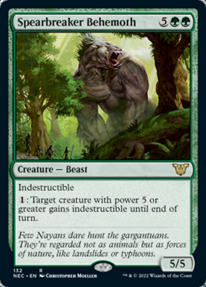 Spearbreaker Behemoth [Kamigawa: Neon Dynasty Commander] | Dumpster Cat Games