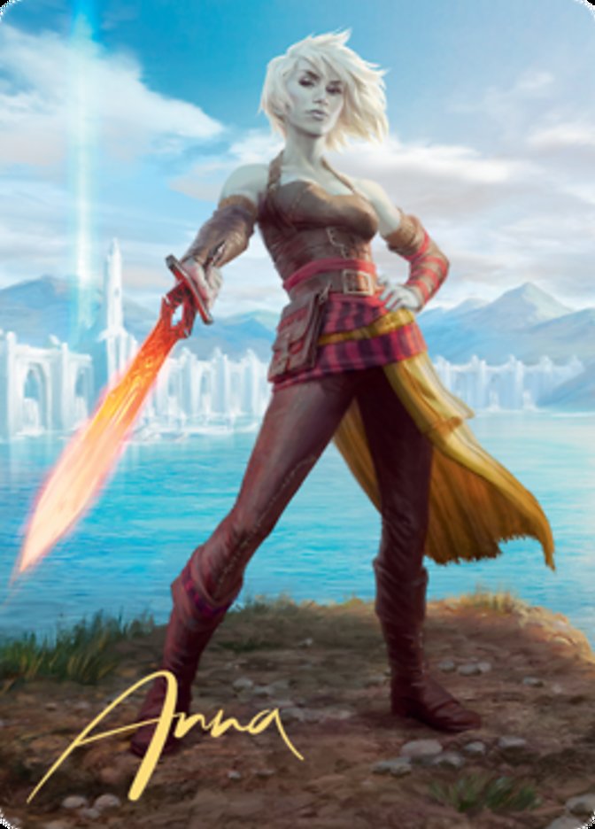 Nahiri, Heir of the Ancients 1 Art Card (Gold-Stamped Signature) [Zendikar Rising Art Series] | Dumpster Cat Games