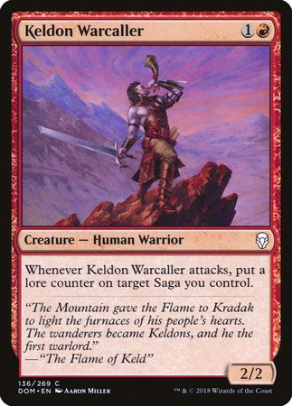 Keldon Warcaller [Dominaria] | Dumpster Cat Games