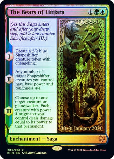 The Bears of Littjara [Kaldheim Prerelease Promos] | Dumpster Cat Games